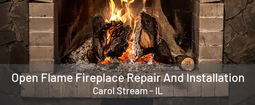 Open Flame Fireplace Repair And Installation Carol Stream - IL